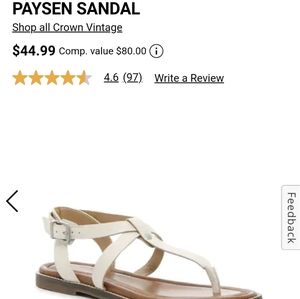 Crown Vintage Paysen sandals size 8
